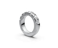 Comfort Fit Half Eternity Band — Cushion 0.5ct