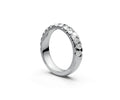 Comfort Fit Half Eternity Band — Pear 0.1ct