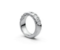 Comfort Fit Half Eternity Band — Pear 0.25ct