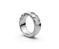 Comfort Fit Half Eternity Band — Pear 0.5ct