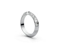Knife Edge Half Eternity Band — Princess 0.05ct