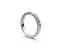 Comfort Fit Half Eternity Band — Radiant 0.1ct