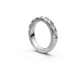 Comfort Fit Half Eternity Band — Radiant 0.25ct