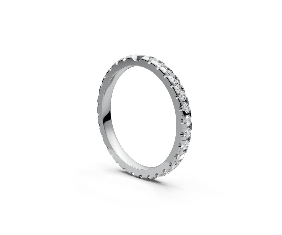 Comfort Fit Full Eternity Band — Round 0.02ct