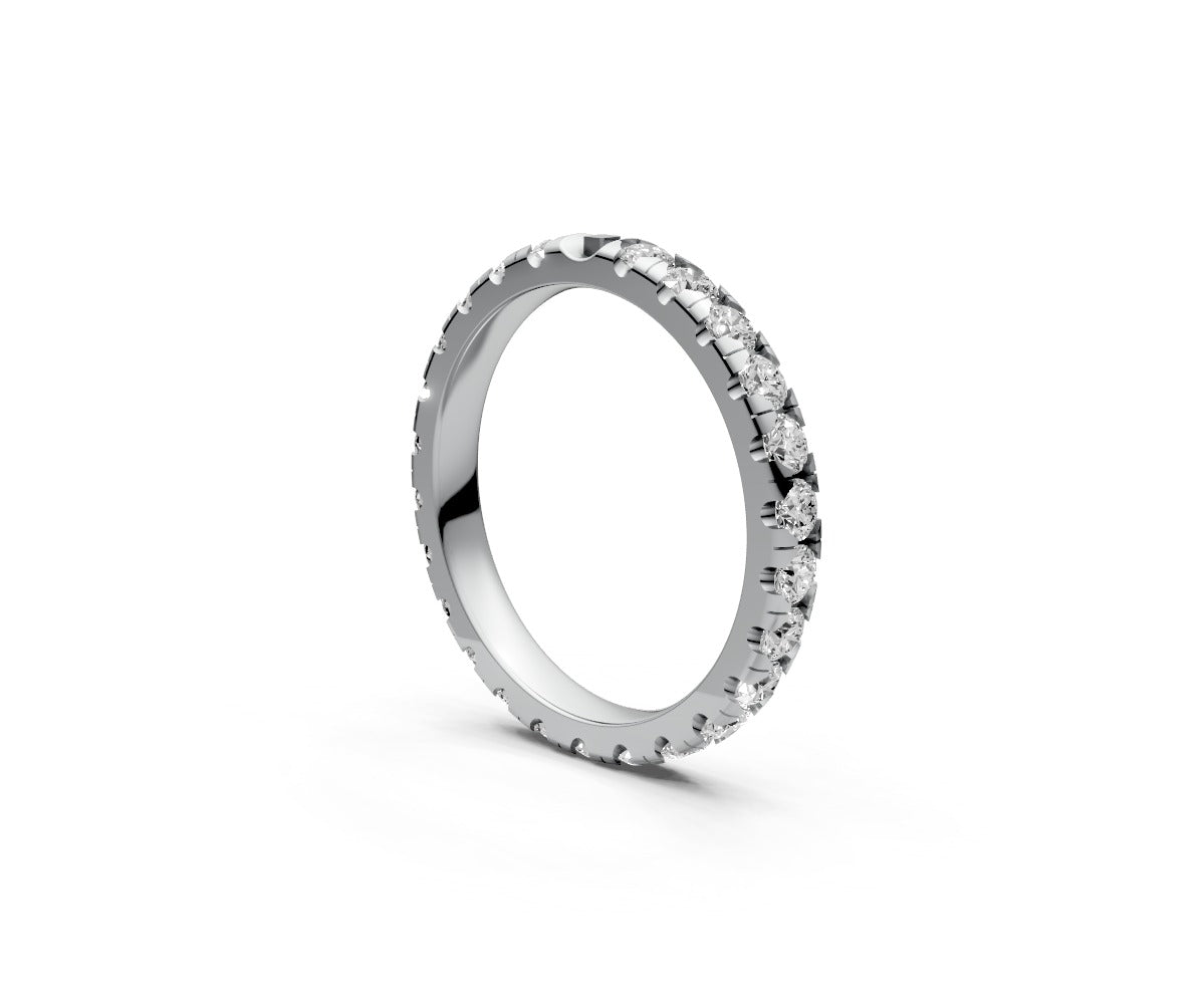 Comfort Fit Full Eternity Band — Round 0.05ct
