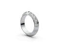 Knife Edge Half Eternity Band — Princess 0.1ct