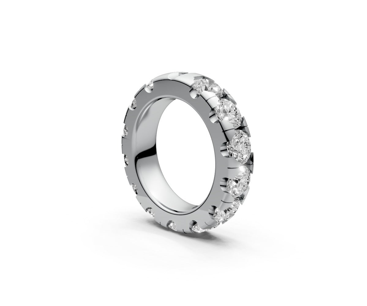 Comfort Fit Full Eternity Band — Round 0.5ct