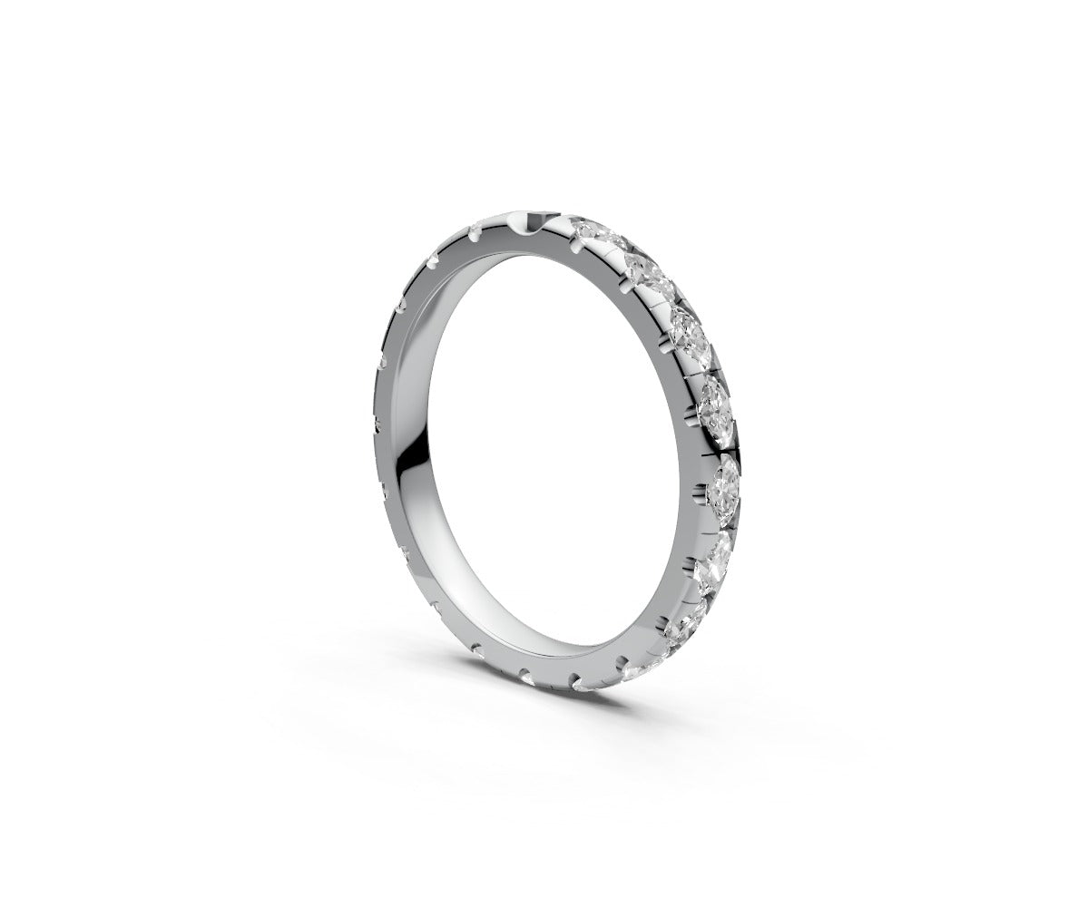 Comfort Fit Full Eternity Band — Oval 0.05ct