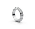 Knife Edge Half Eternity Band — Princess 0.15ct