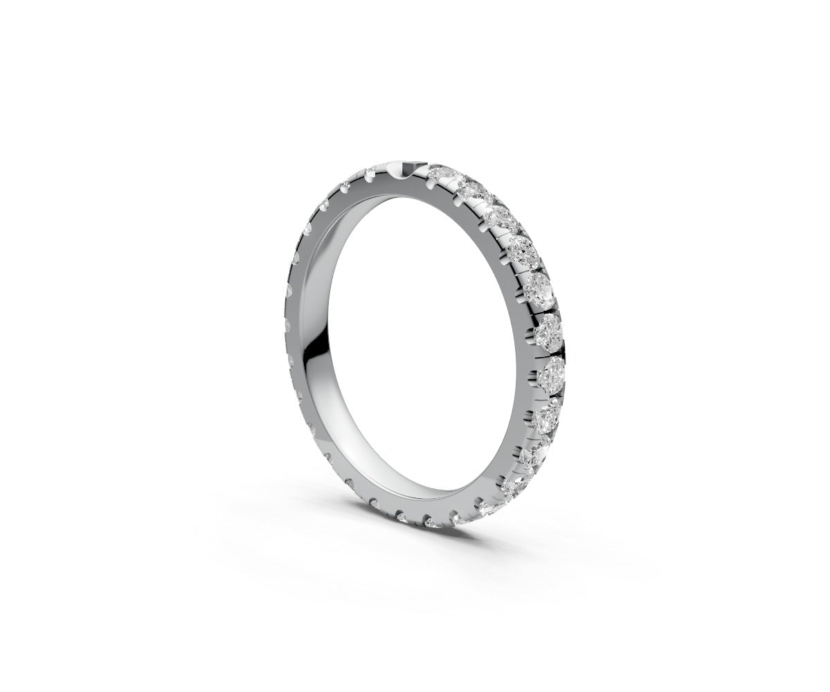Comfort Fit Full Eternity Band — Cushion 0.05ct