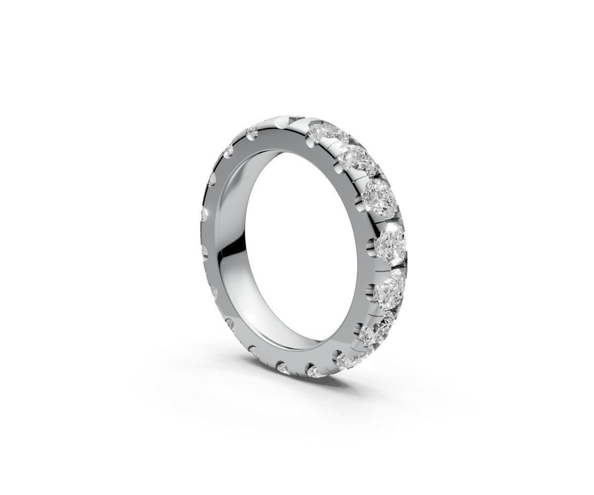 Comfort Fit Full Eternity Band — Cushion 0.25ct