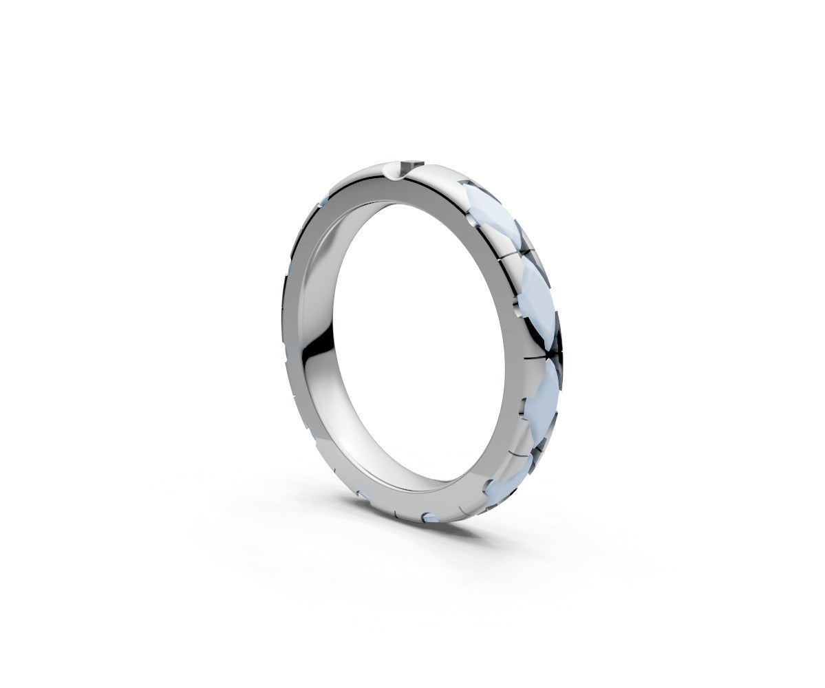 Comfort Fit Full Eternity Band — Marquise 0.15ct