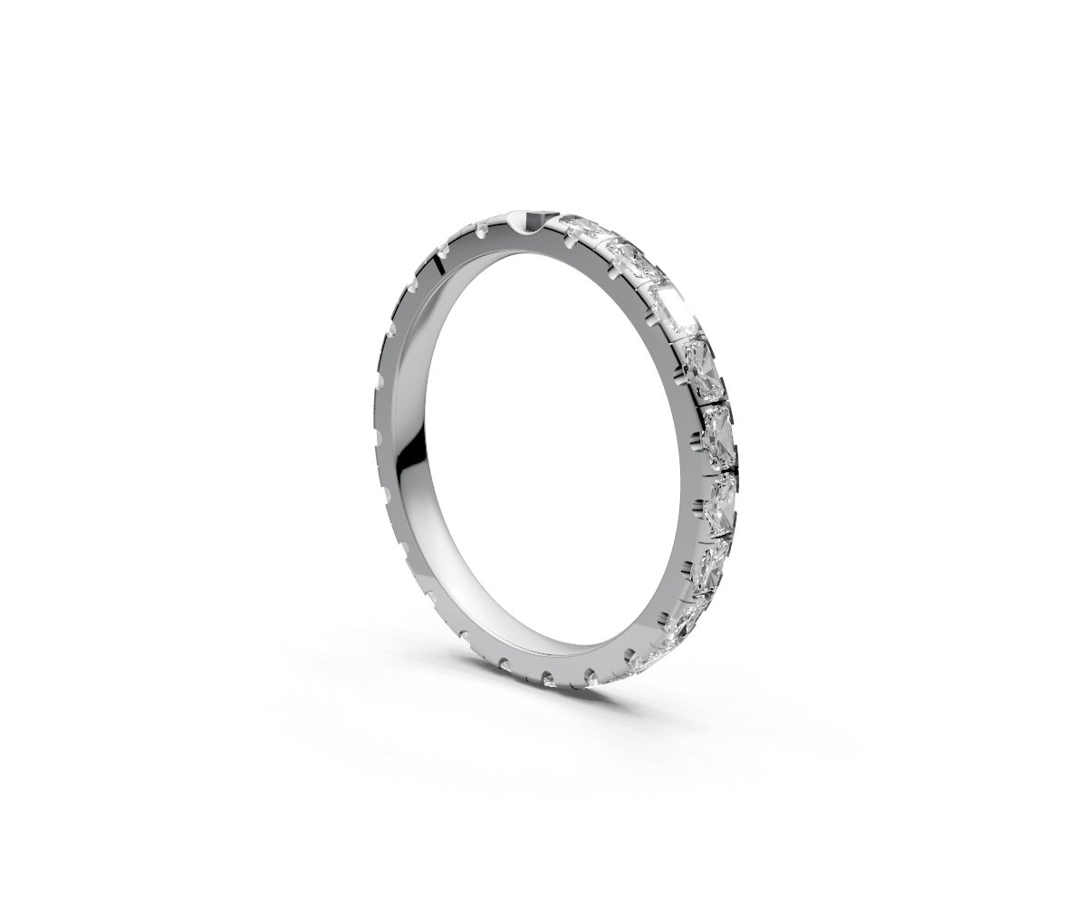 Comfort Fit Full Eternity Band — Radiant 0.05ct