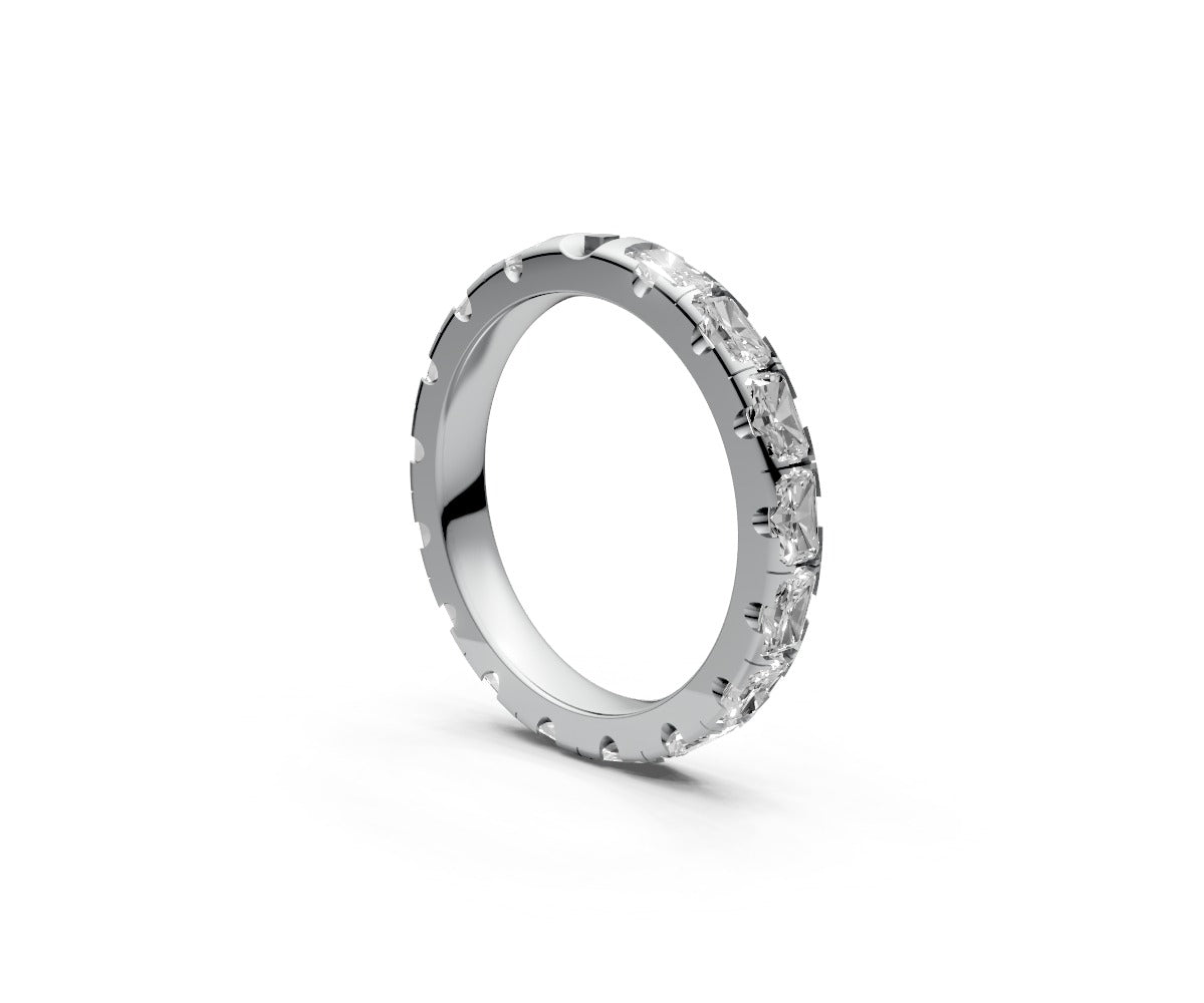 Comfort Fit Full Eternity Band — Radiant 0.15ct