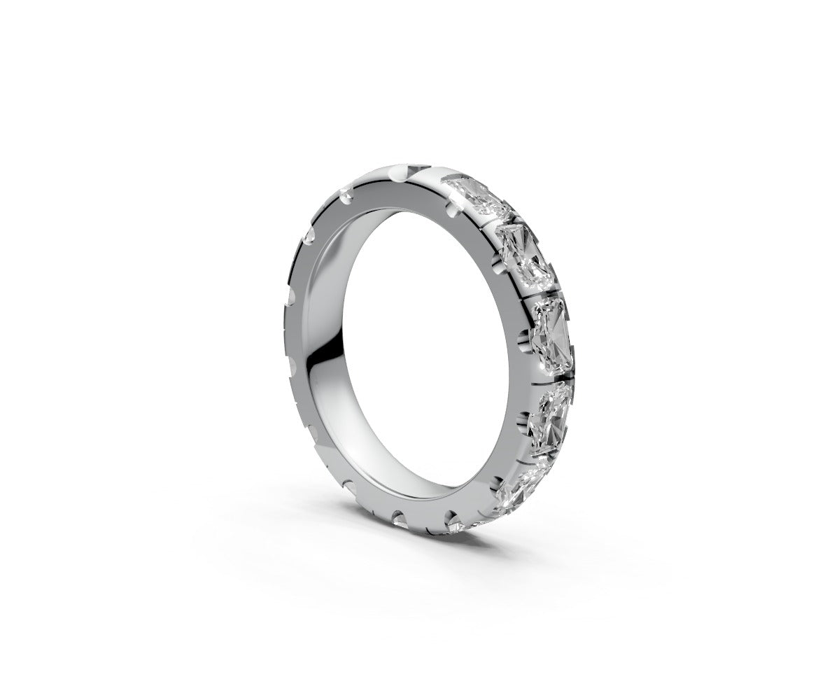 Comfort Fit Full Eternity Band — Radiant 0.25ct