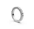 Flat Half Eternity Band — Round 0.1ct