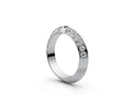 Knife Edge Half Eternity Band — Cushion 0.05ct