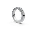 Flat Half Eternity Band — Round 0.15ct