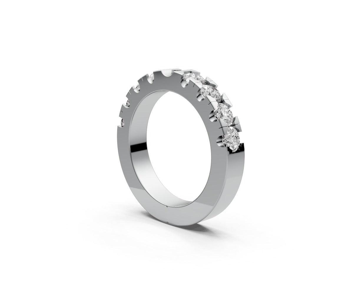 Flat Half Eternity Band — Round 0.15ct