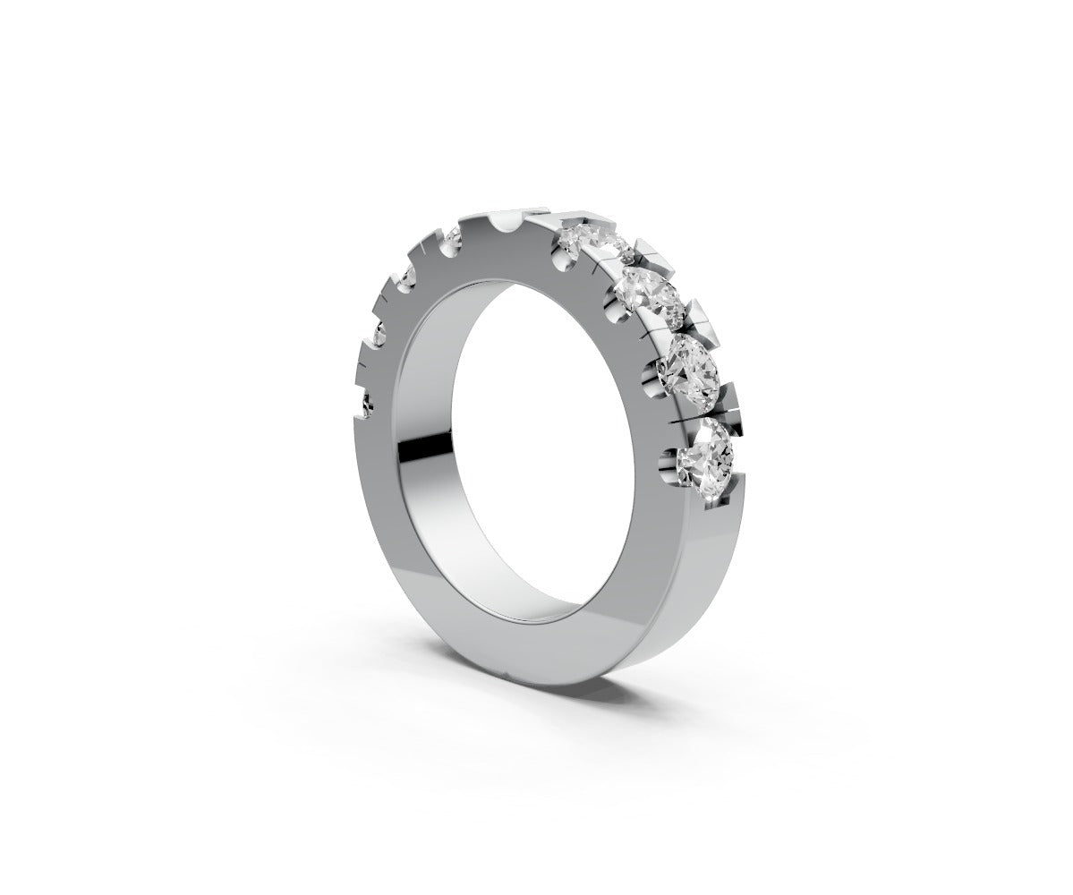 Flat Half Eternity Band — Round 0.25ct