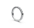 Flat Half Eternity Band — Oval 0.05ct