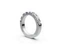 Flat Half Eternity Band — Oval 0.15ct
