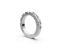 Flat Half Eternity Band — Oval 0.25ct