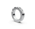 Flat Half Eternity Band — Oval 0.5ct
