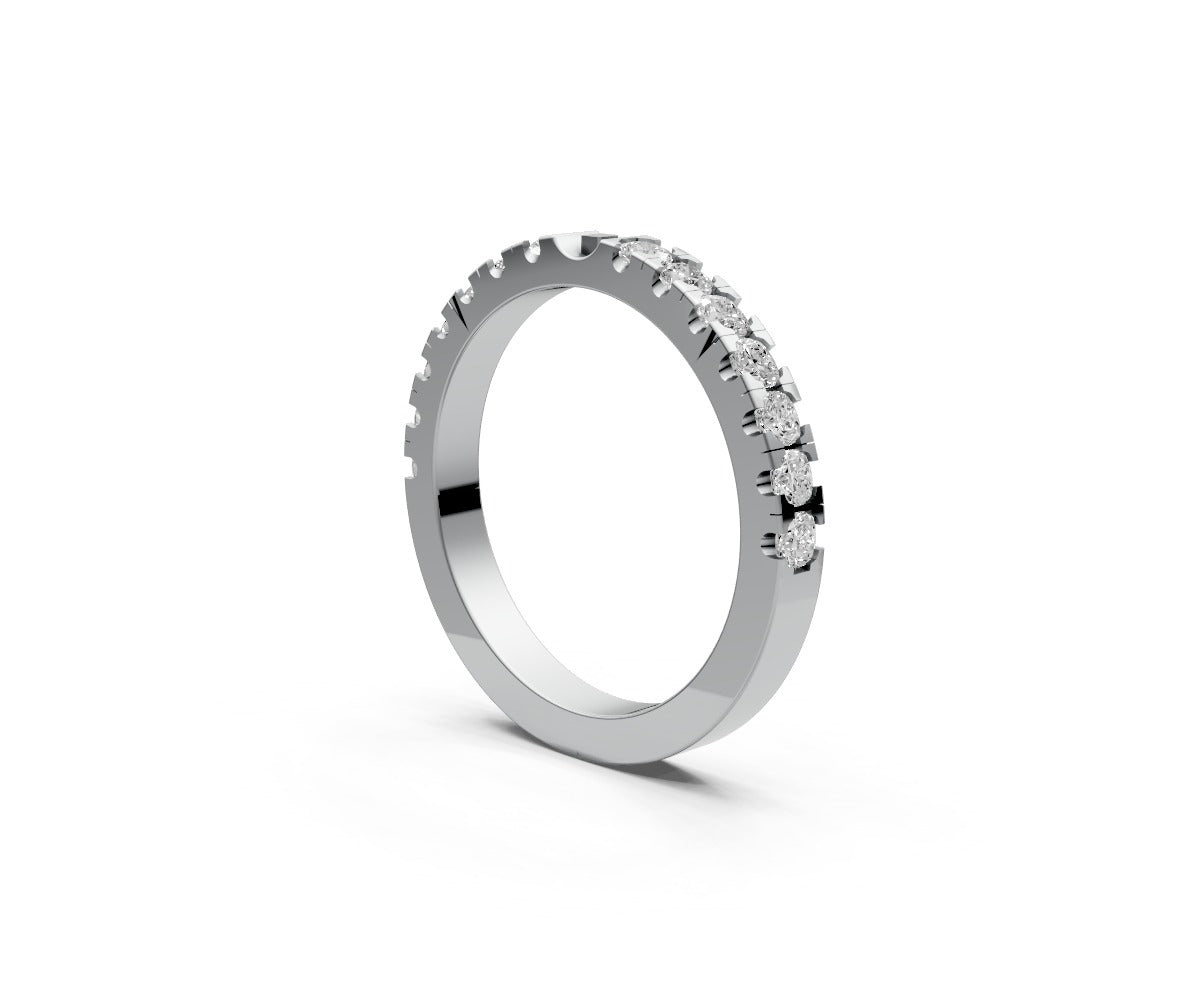 Flat Half Eternity Band — Cushion 0.05ct
