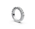 Flat Half Eternity Band — Cushion 0.25ct