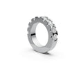 Flat Half Eternity Band — Cushion 0.5ct