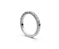 Flat Half Eternity Band — Emerald 0.05ct