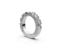 Flat Half Eternity Band — Emerald 0.5ct