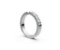 Flat Half Eternity Band — Pear 0.05ct