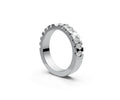 Flat Half Eternity Band — Pear 0.1ct