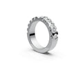 Flat Half Eternity Band — Pear 0.15ct