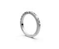 Flat Half Eternity Band — Radiant 0.05ct