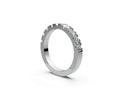 Flat Half Eternity Band — Radiant 0.1ct