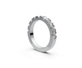 Flat Half Eternity Band — Radiant 0.15ct