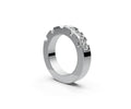 Flat Half Eternity Band — Radiant 0.5ct
