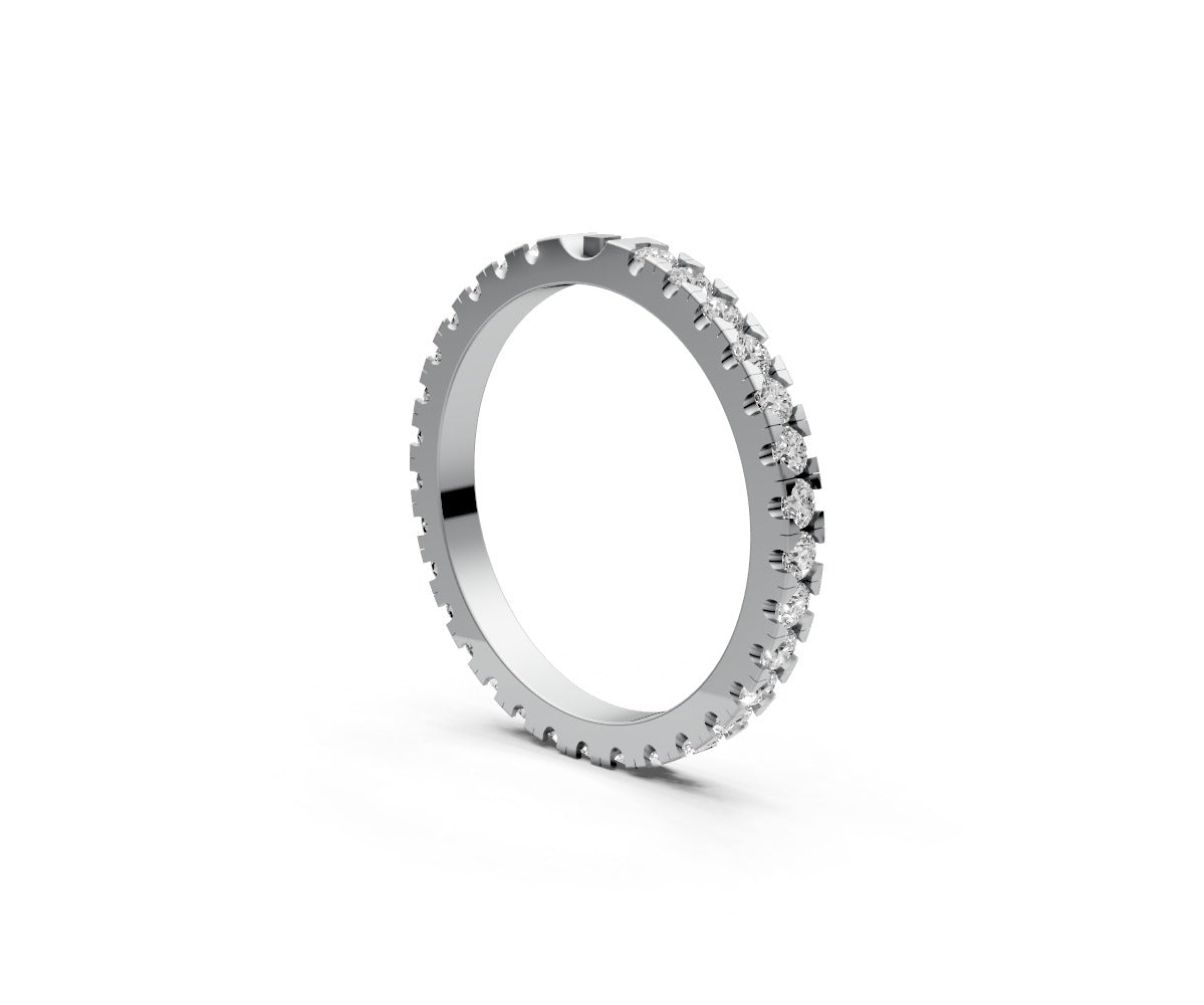 Flat Full Eternity Band — Round 0.02ct