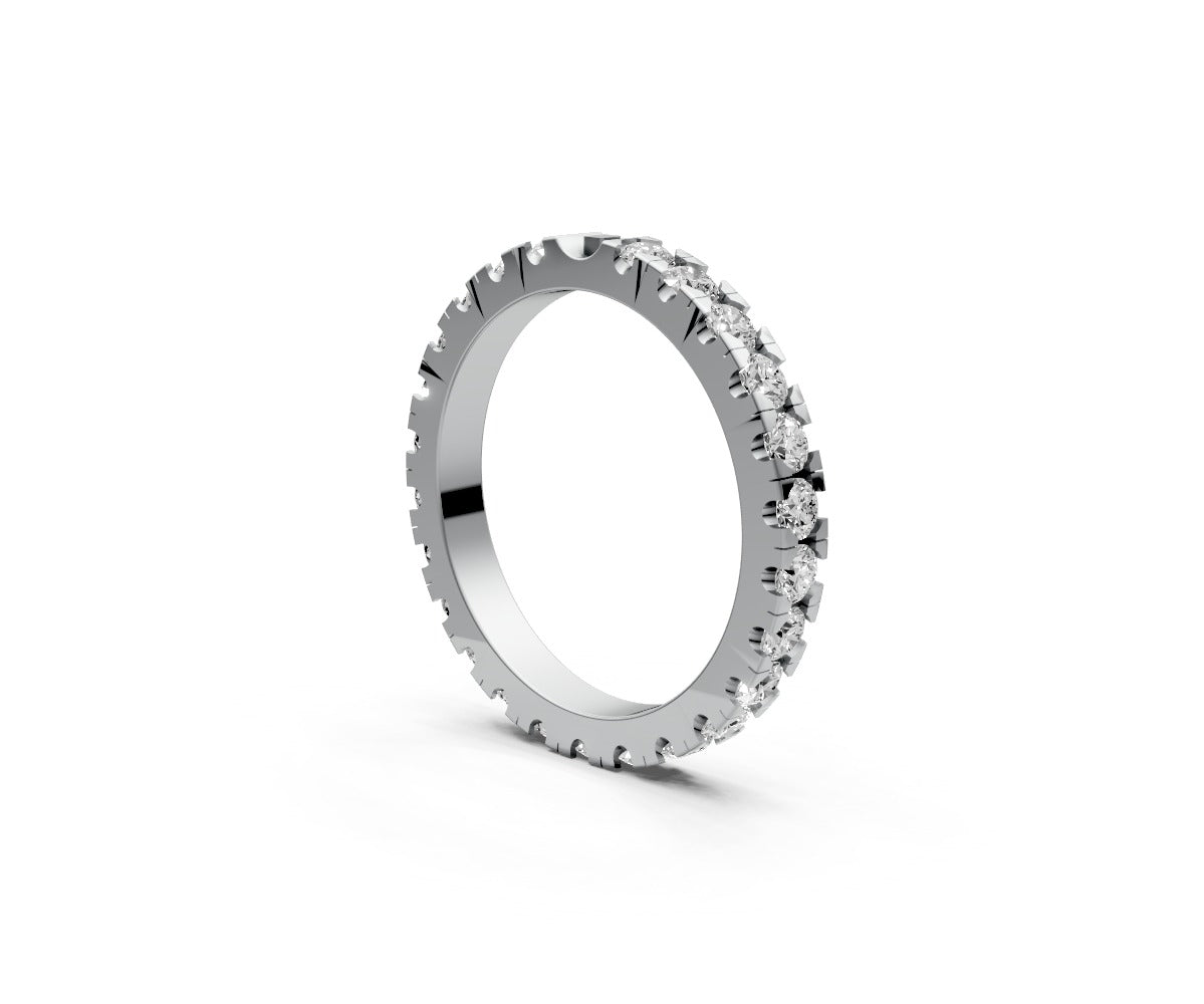 Flat Full Eternity Band — Round 0.05ct