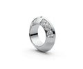 Knife Edge Half Eternity Band — Cushion 0.5ct