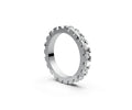 Flat Full Eternity Band — Round 0.1ct