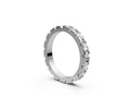 Flat Full Eternity Band — Oval 0.1ct