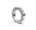 Flat Full Eternity Band — Oval 0.5ct