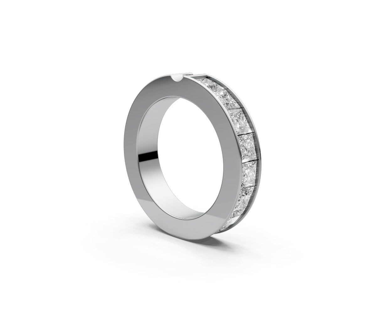 Flat Full Eternity Band — Princess 0.25ct