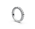 Flat Full Eternity Band — Cushion 0.1ct