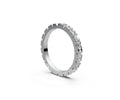 Flat Full Eternity Band — Emerald 0.1ct
