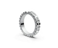 Flat Full Eternity Band — Pear 0.1ct